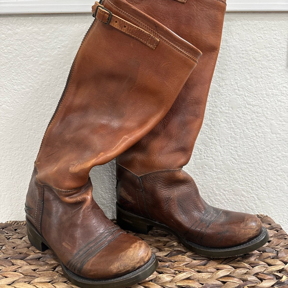 Ash Leather Riding Boots